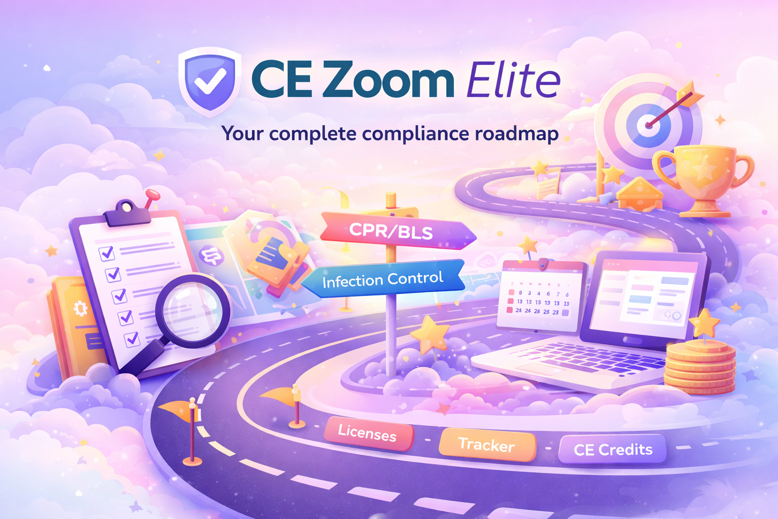 CE Zoom Elite compliance roadmap illustration