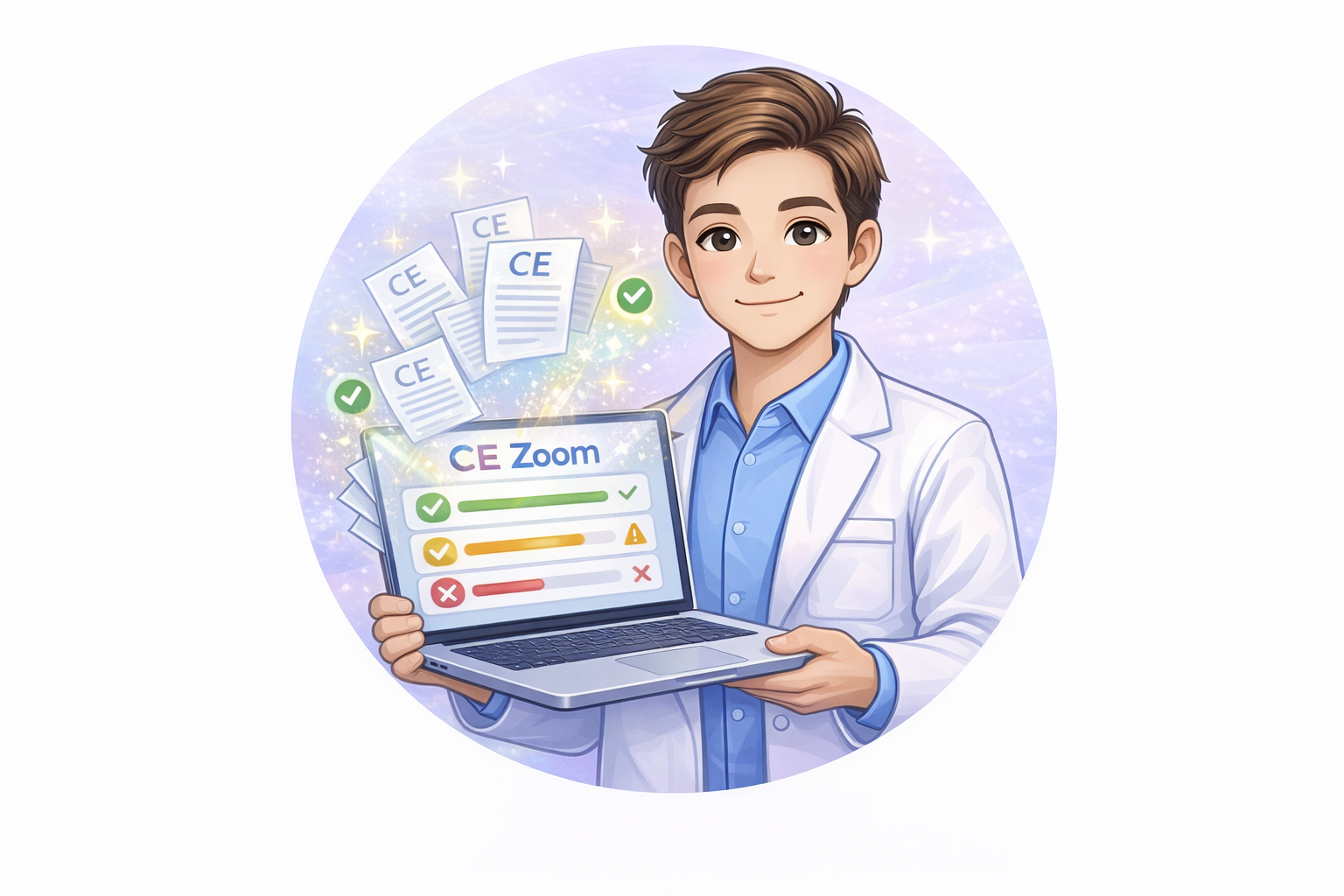 CE Zoom progress tracker illustration